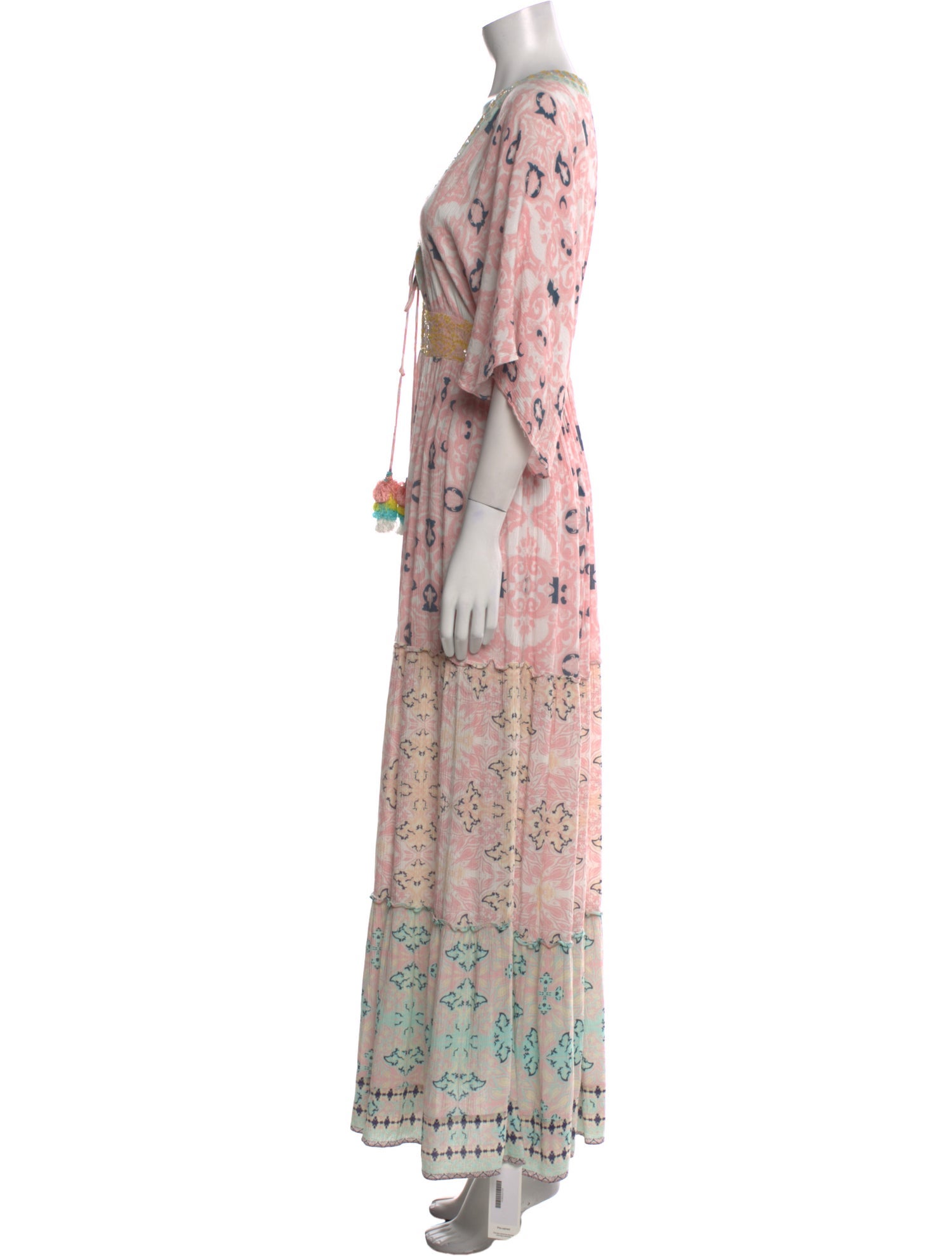 Hemant and Nandita Floral Print Long Dress