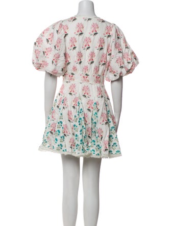 Hemant and Nandita Floral Print Mini Dress