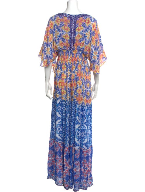 Hemant and Nandita Floral Print Long Dress
