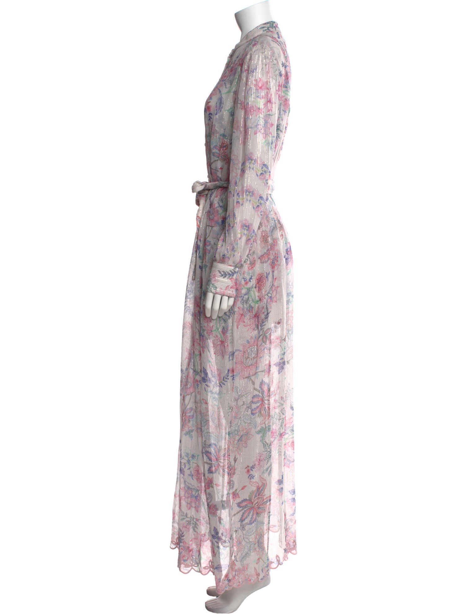 Hemant and Nandita Floral Print Long Dress w/ Tags