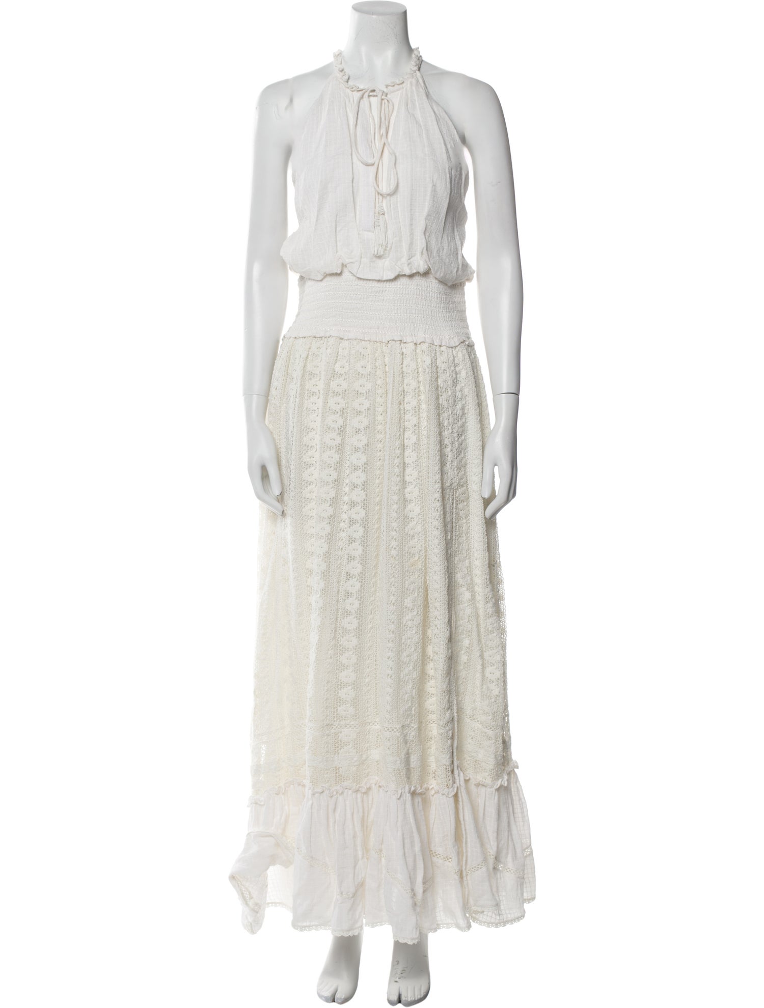 Hemant and Nandita Halterneck Long Dress