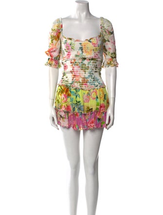 Hemant and Nandita Floral Print Mini Dress