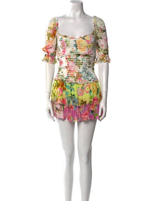Hemant and Nandita Floral Print Mini Dress