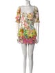 Hemant and Nandita Floral Print Mini Dress