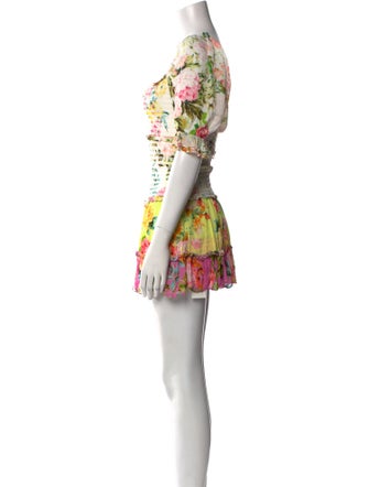 Hemant and Nandita Floral Print Mini Dress