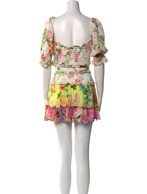 Hemant and Nandita Floral Print Mini Dress