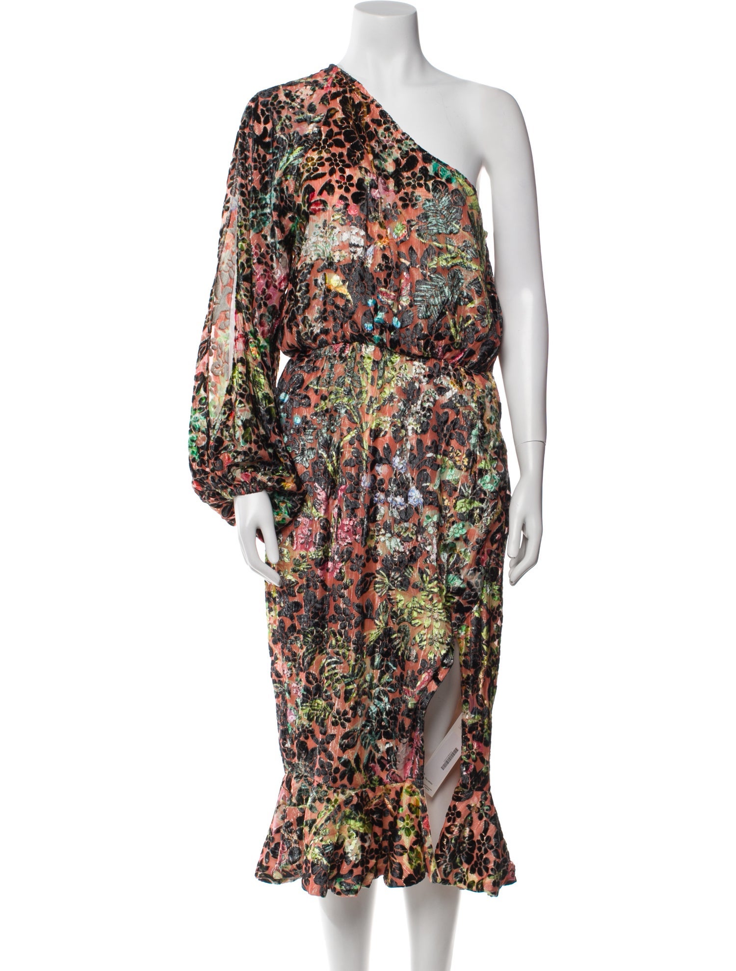 Hemant and Nandita Floral Print Midi Length Dress