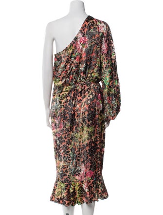 Hemant and Nandita Floral Print Midi Length Dress