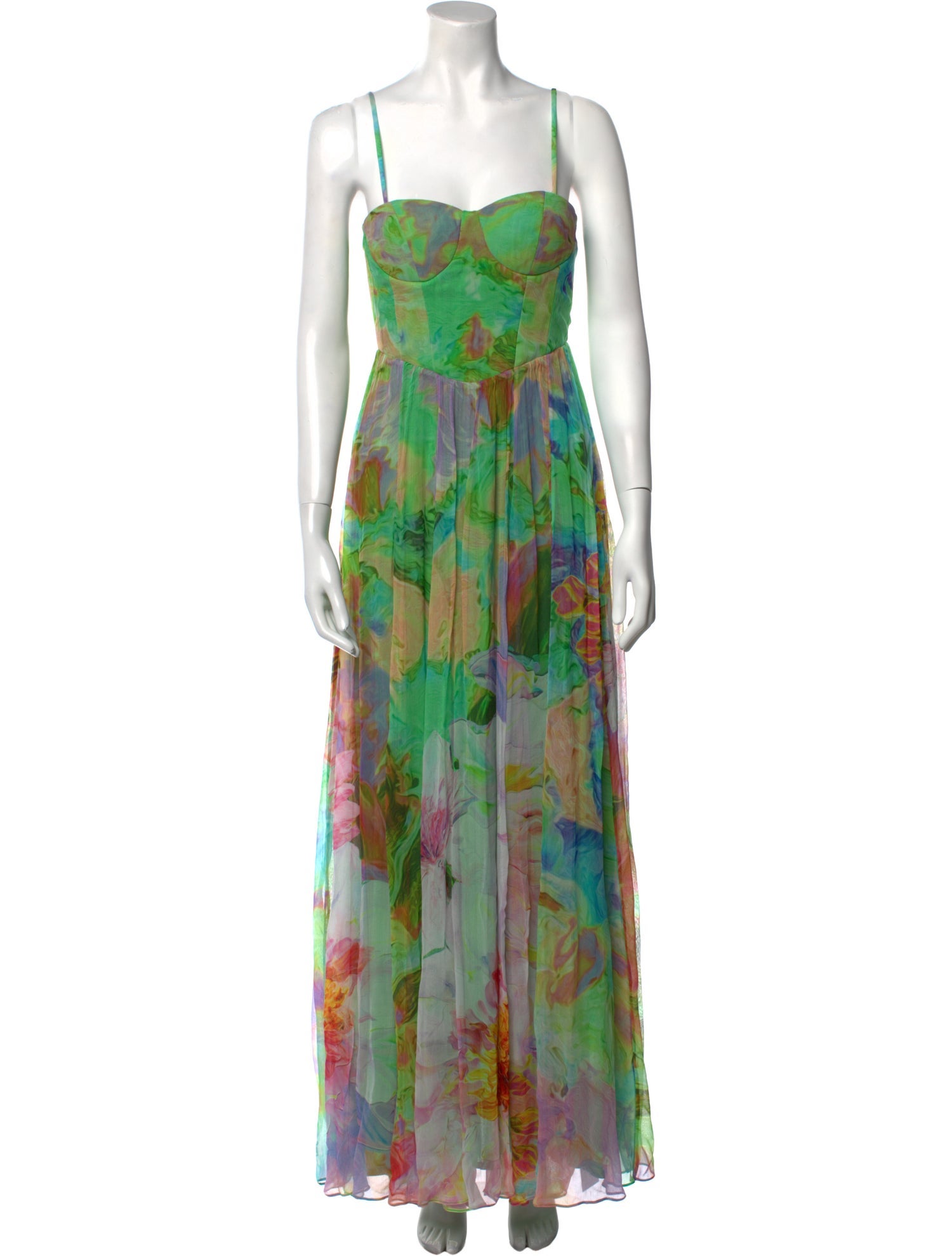 Hemant and Nandita Floral Print Long Dress