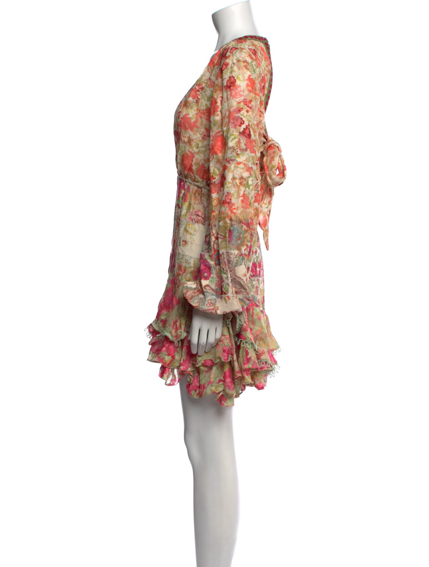 Hemant and Nandita Floral Print Mini Dress
