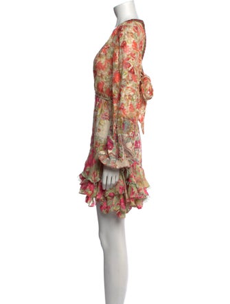 Hemant and Nandita Floral Print Mini Dress