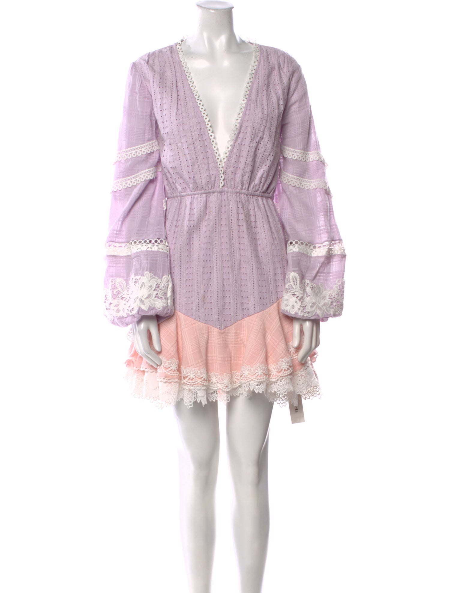 Hemant and Nandita V-Neck Mini Dress