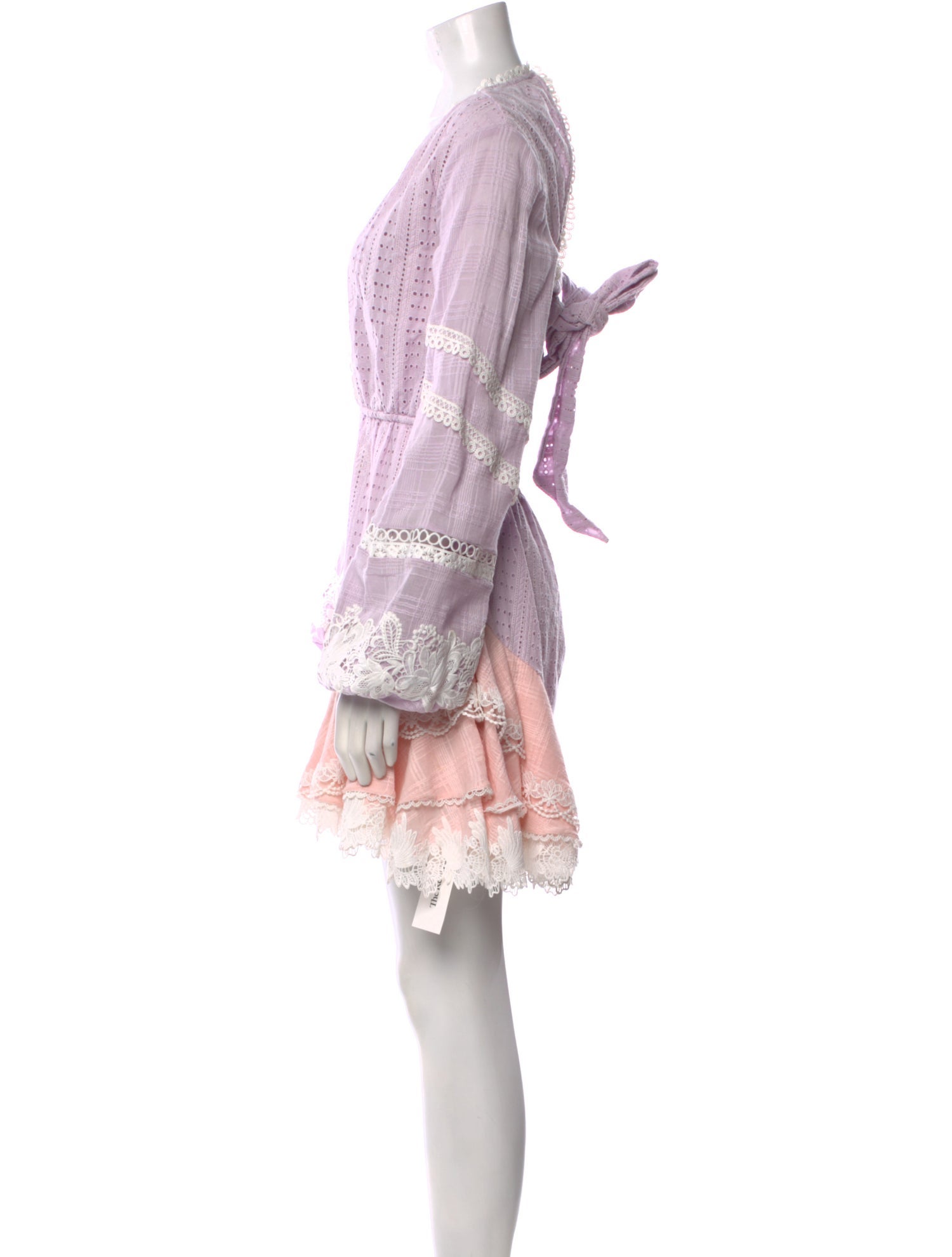 Hemant and Nandita V-Neck Mini Dress