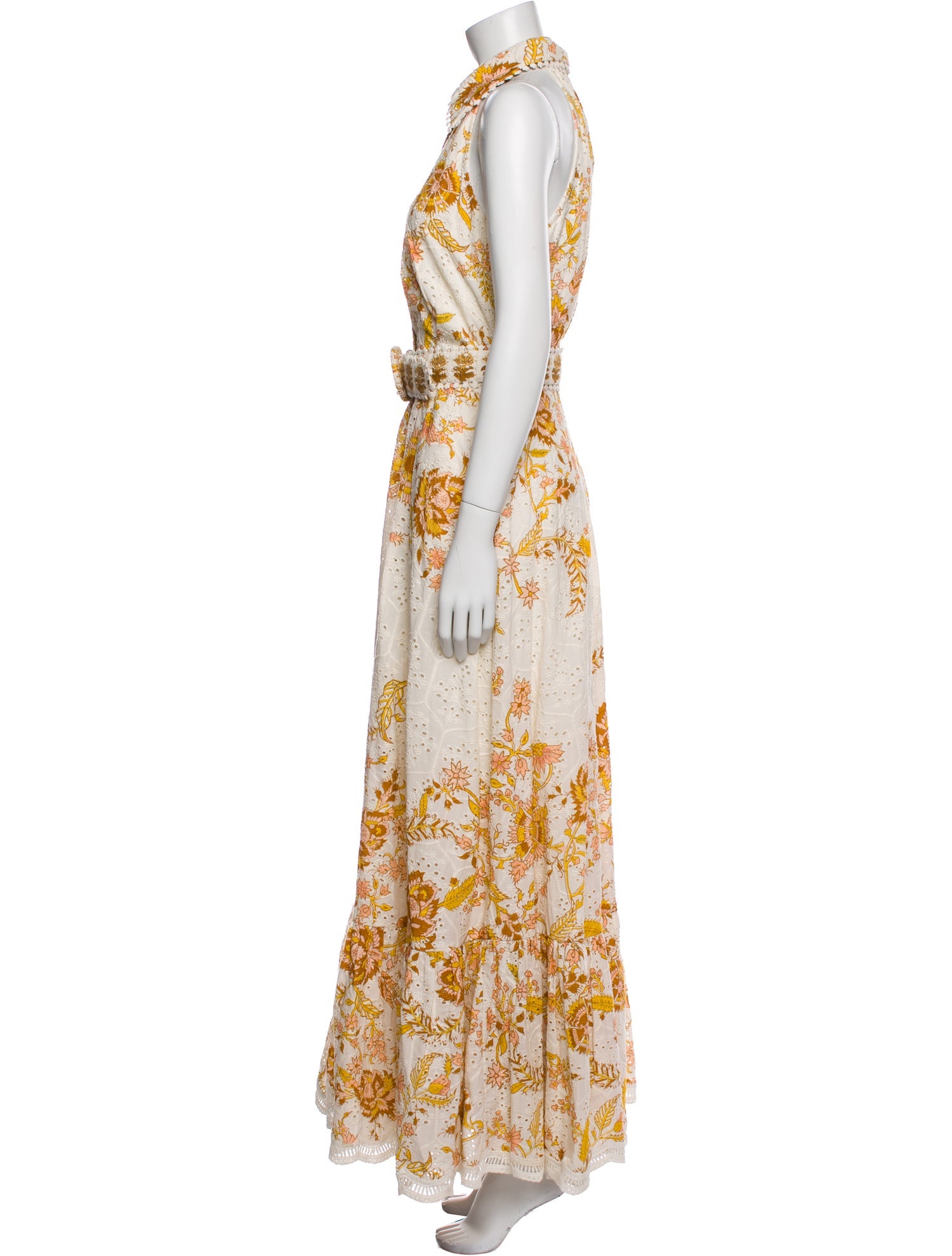 Hemant and Nandita Floral Print Long Dress w/ Tags