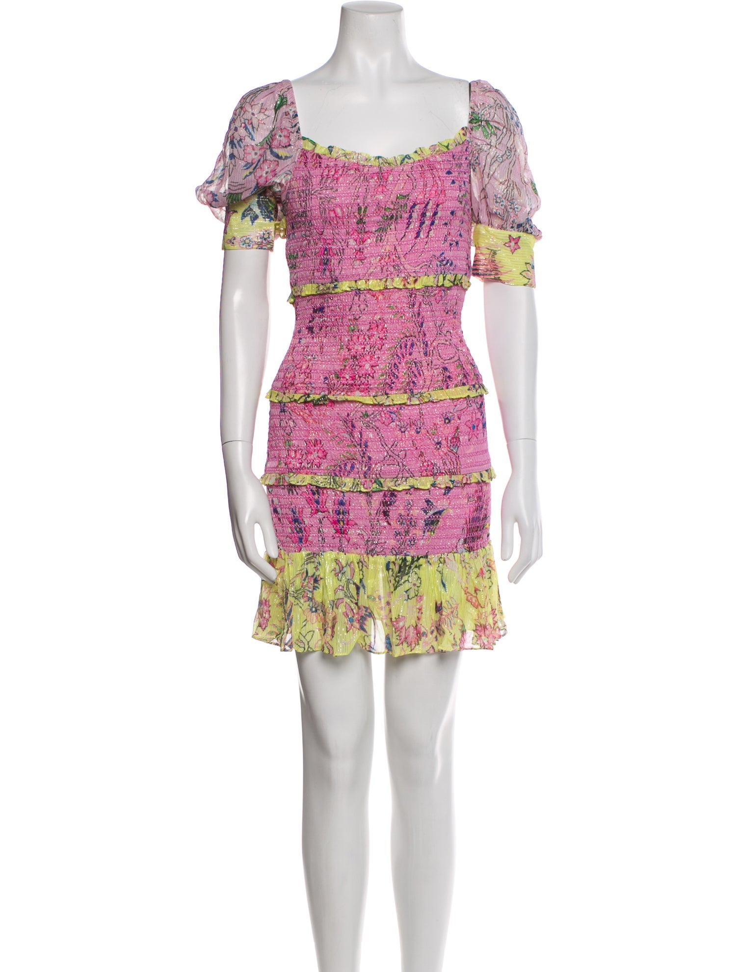 Hemant and Nandita Floral Print Mini Dress