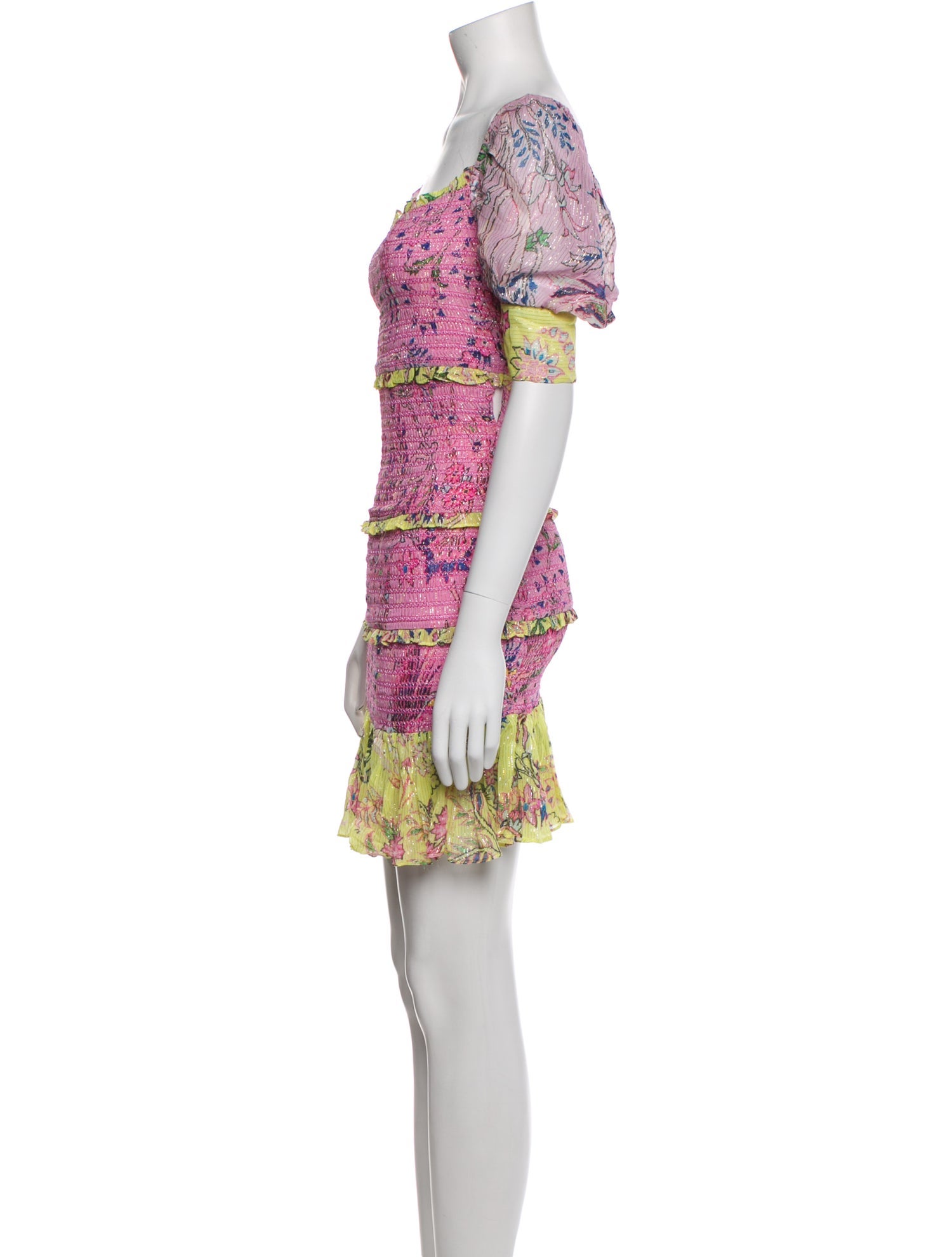 Hemant and Nandita Floral Print Mini Dress