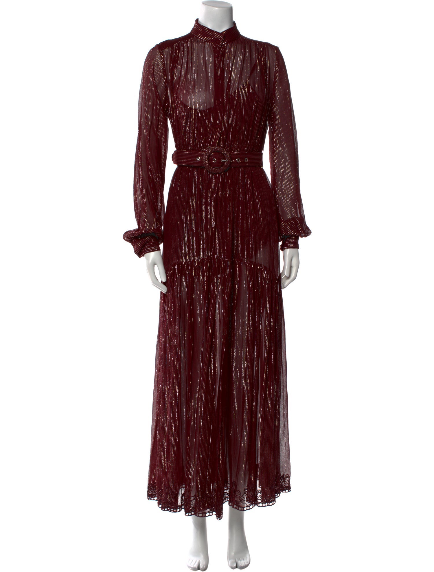 Hemant and Nandita Mock Neck Long Dress