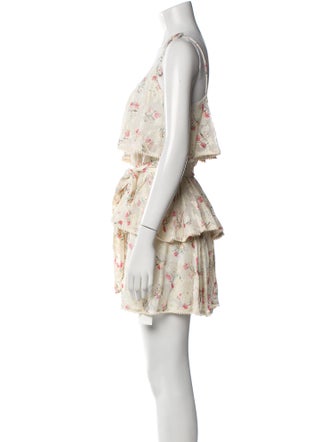 Hemant and Nandita Floral Print Mini Dress