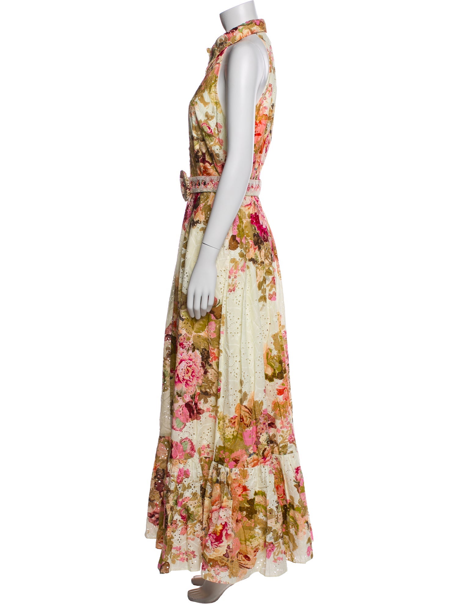 Hemant and Nandita Floral Print Long Dress w/ Tags
