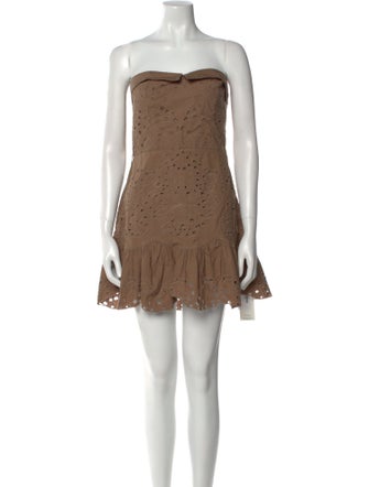 Hemant and Nandita Strapless Mini Dress