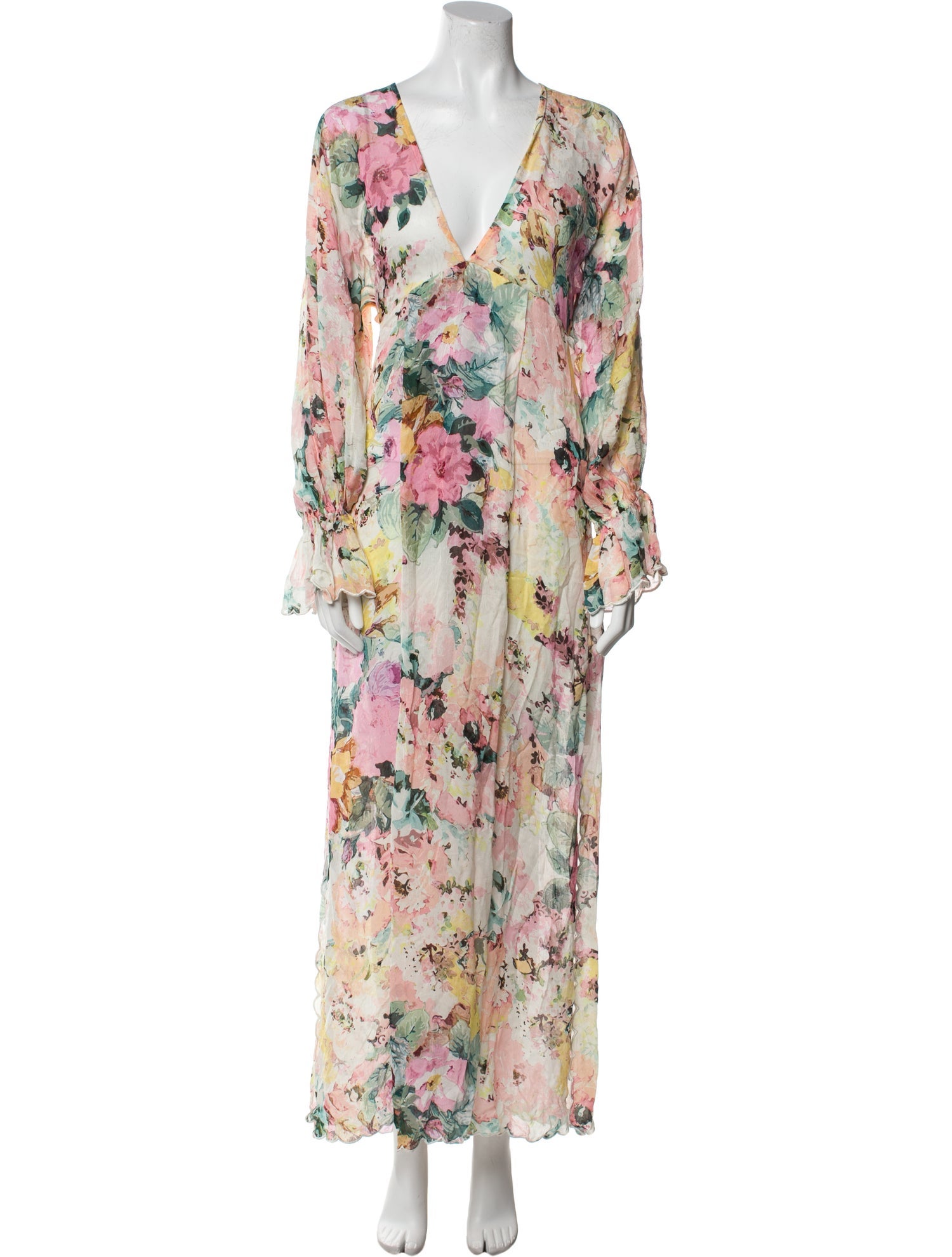 Hemant and Nandita Floral Print Long Dress