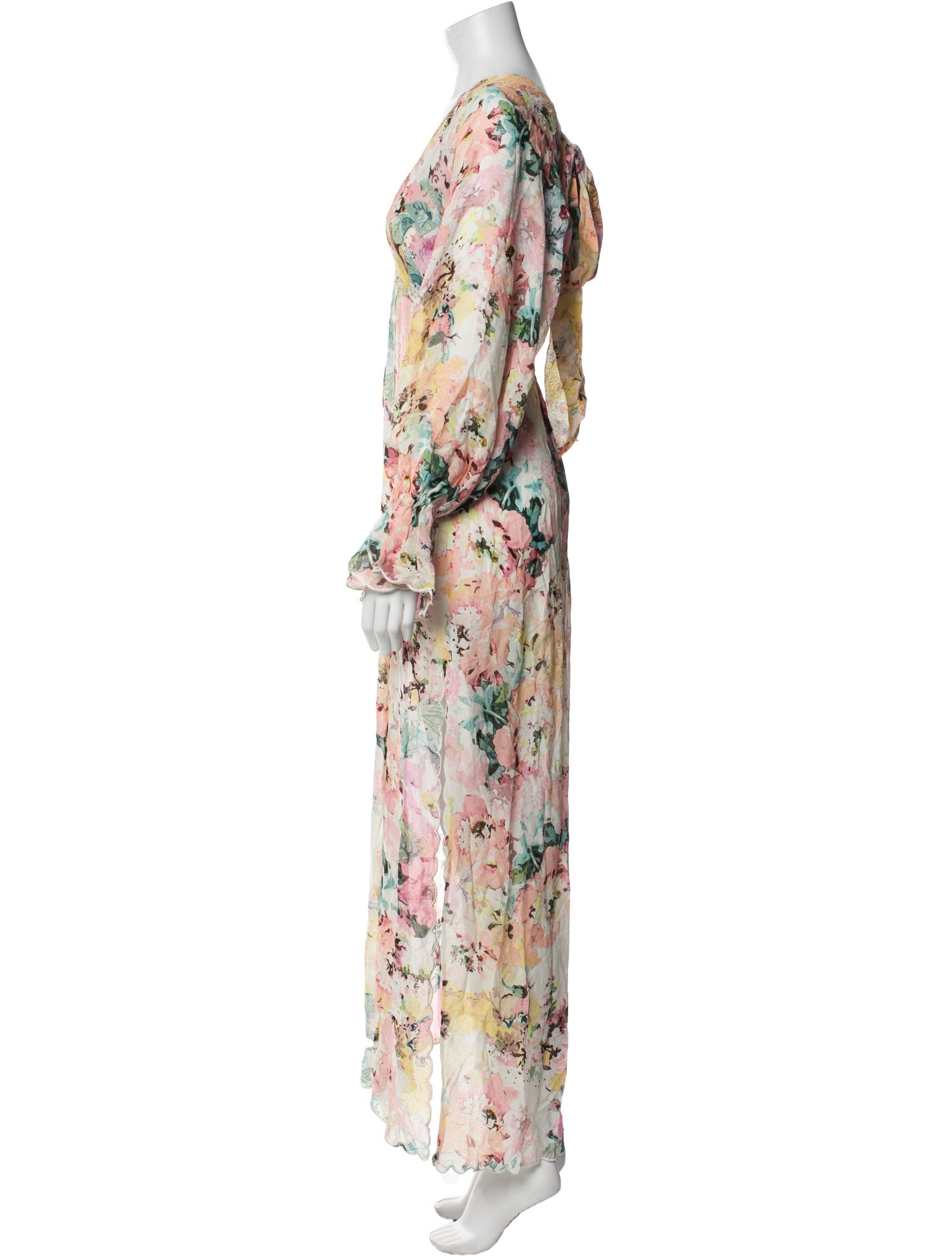 Hemant and Nandita Floral Print Long Dress