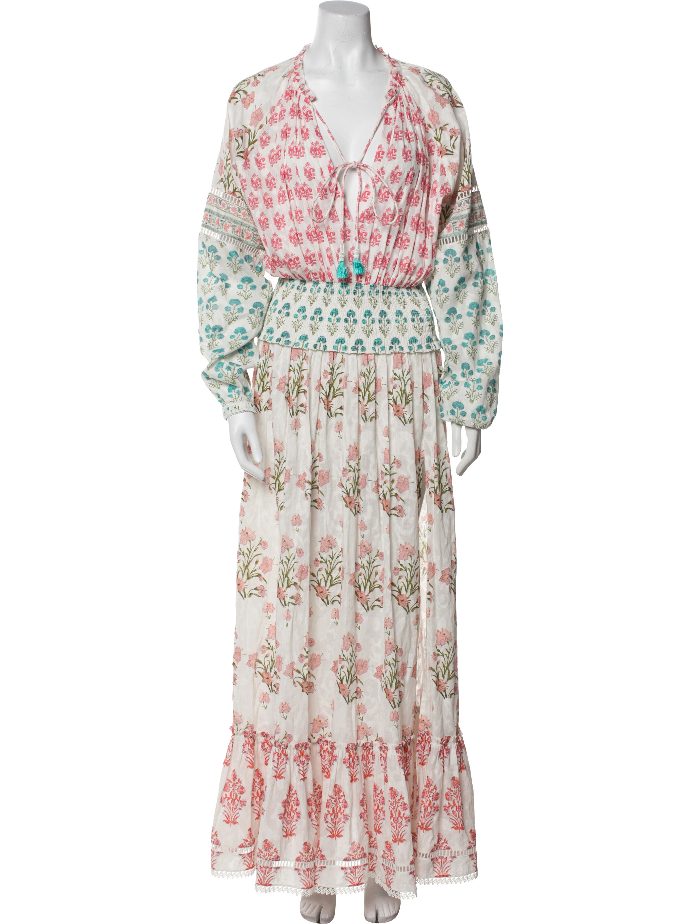 Hemant and Nandita Floral Print Long Dress