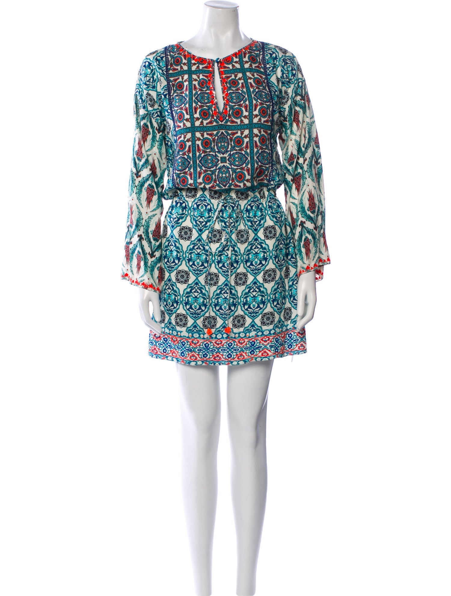Hemant and Nandita Printed Mini Dress
