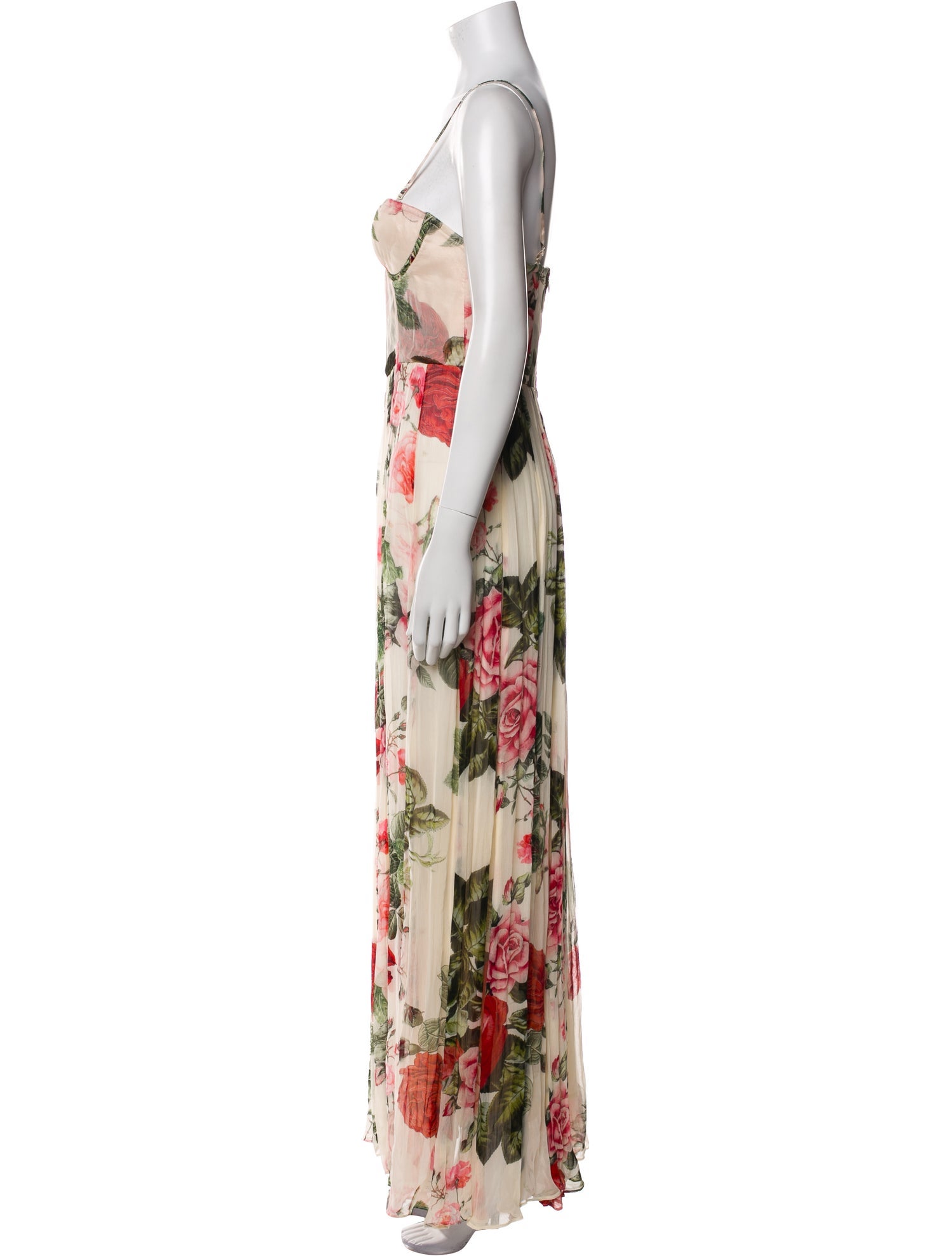 Hemant and Nandita Floral Print Long Dress w/ Tags