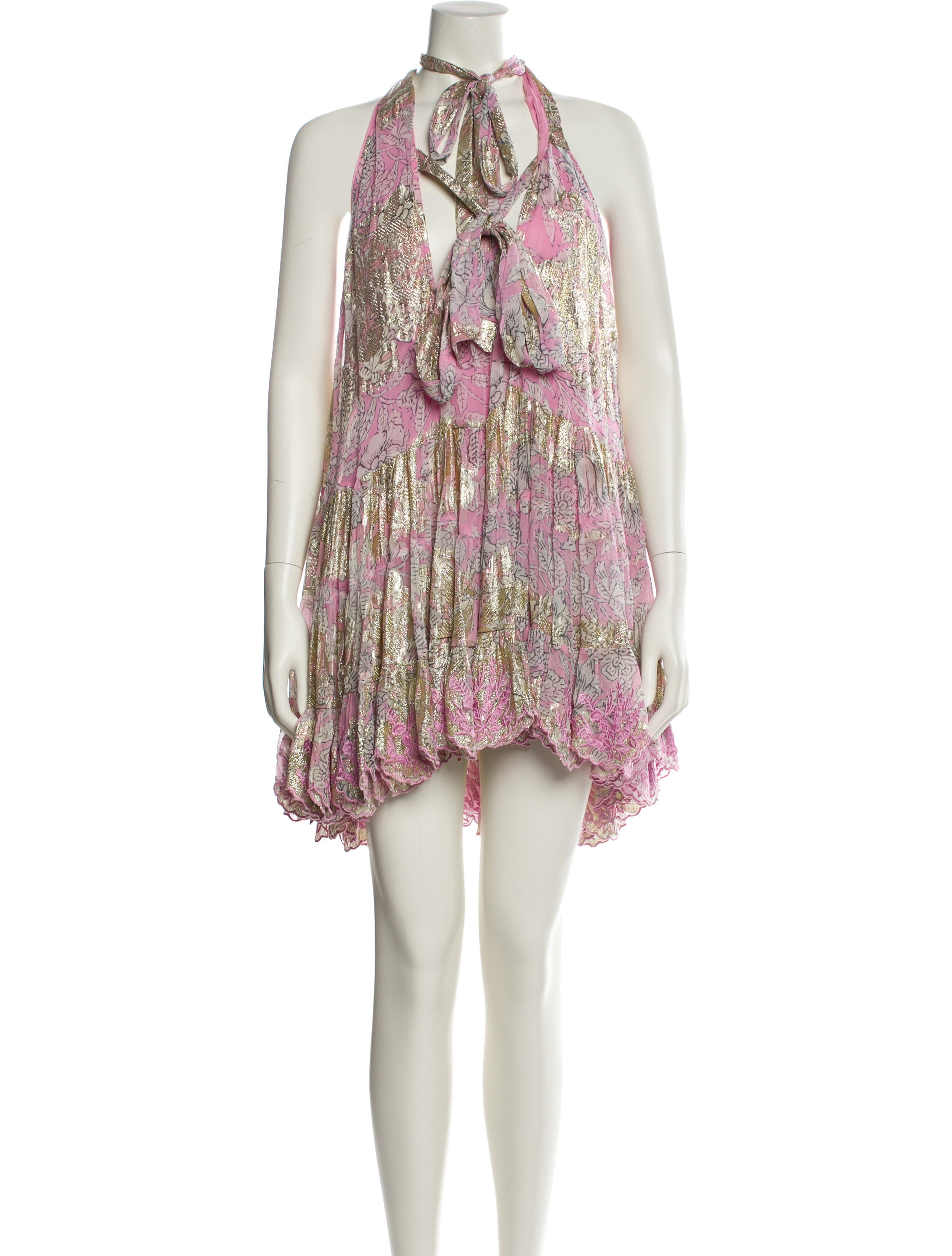 Hemant and Nandita Paisley Print Mini Dress