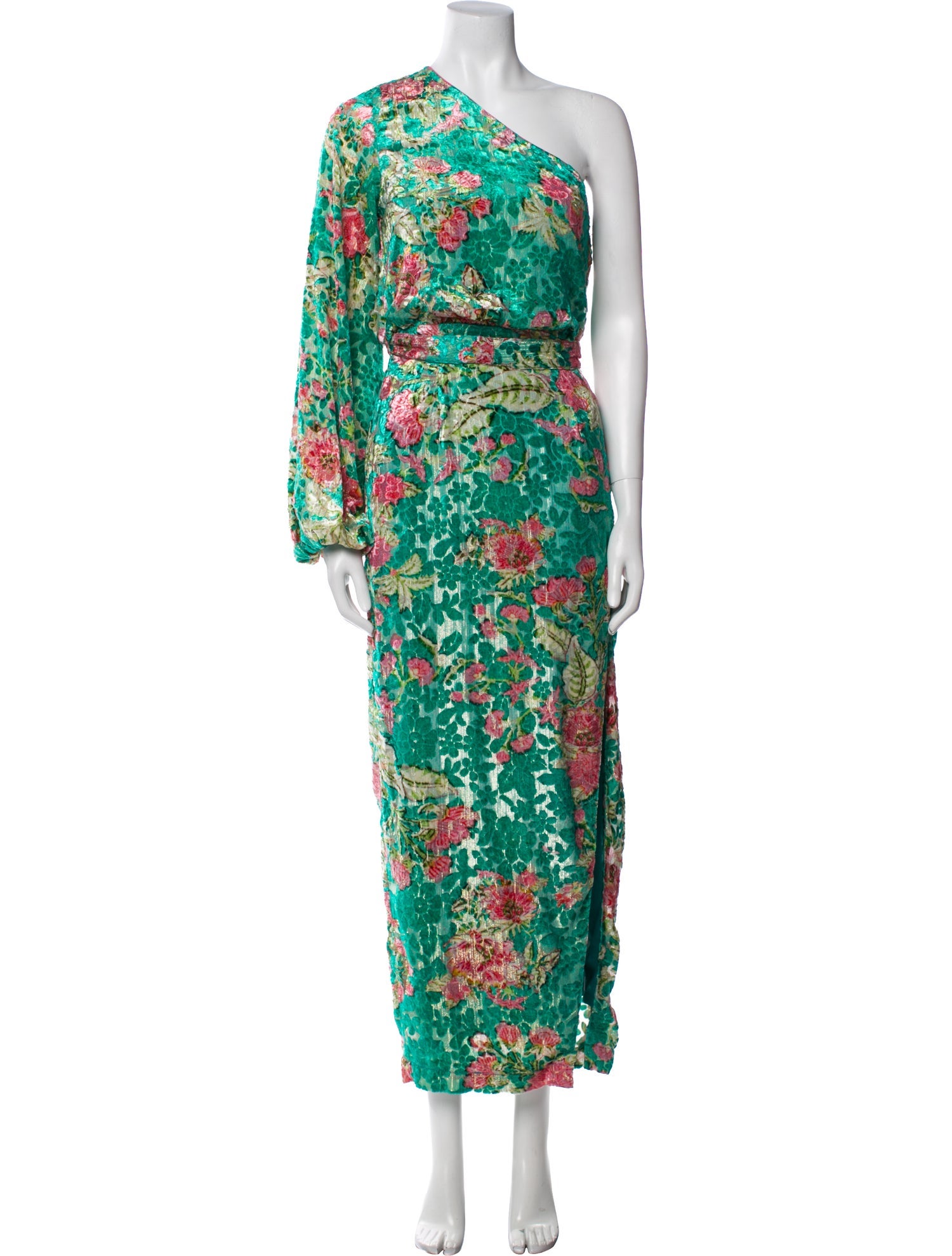 Hemant and Nandita Floral Print Long Dress w/ Tags