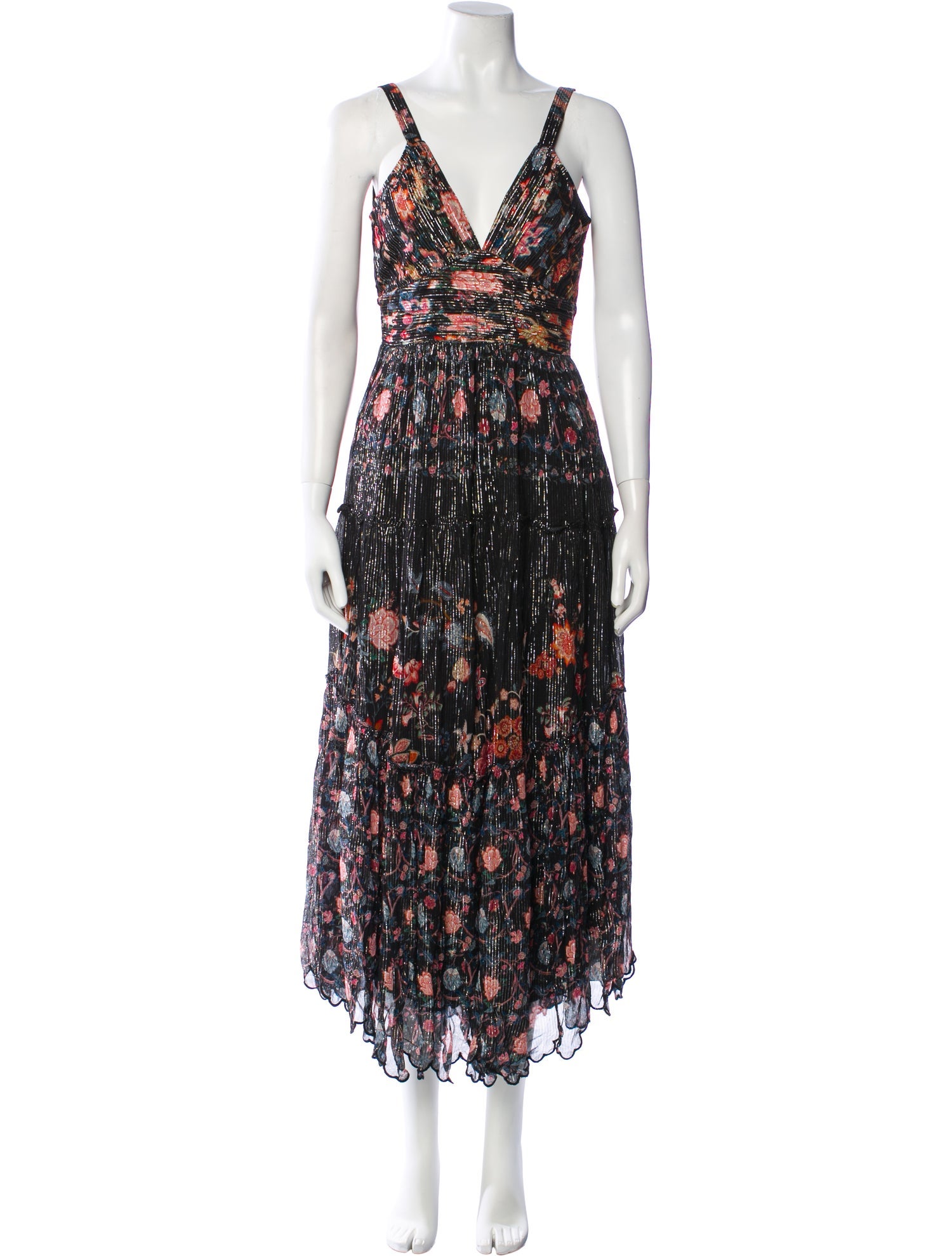 Hemant and Nandita Floral Print Long Dress