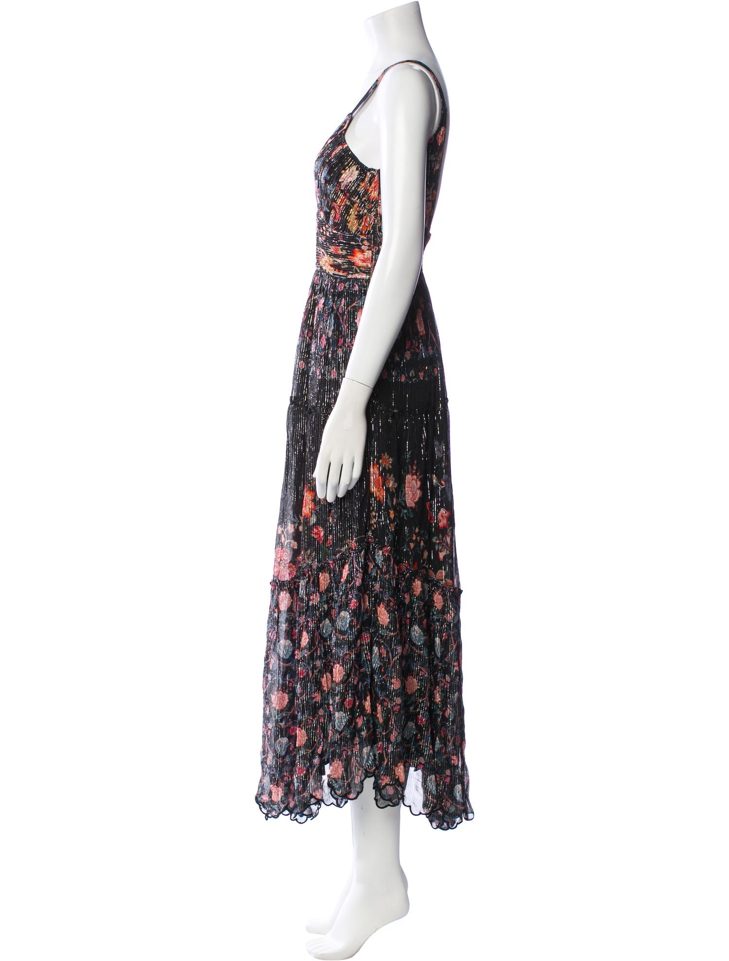 Hemant and Nandita Floral Print Long Dress