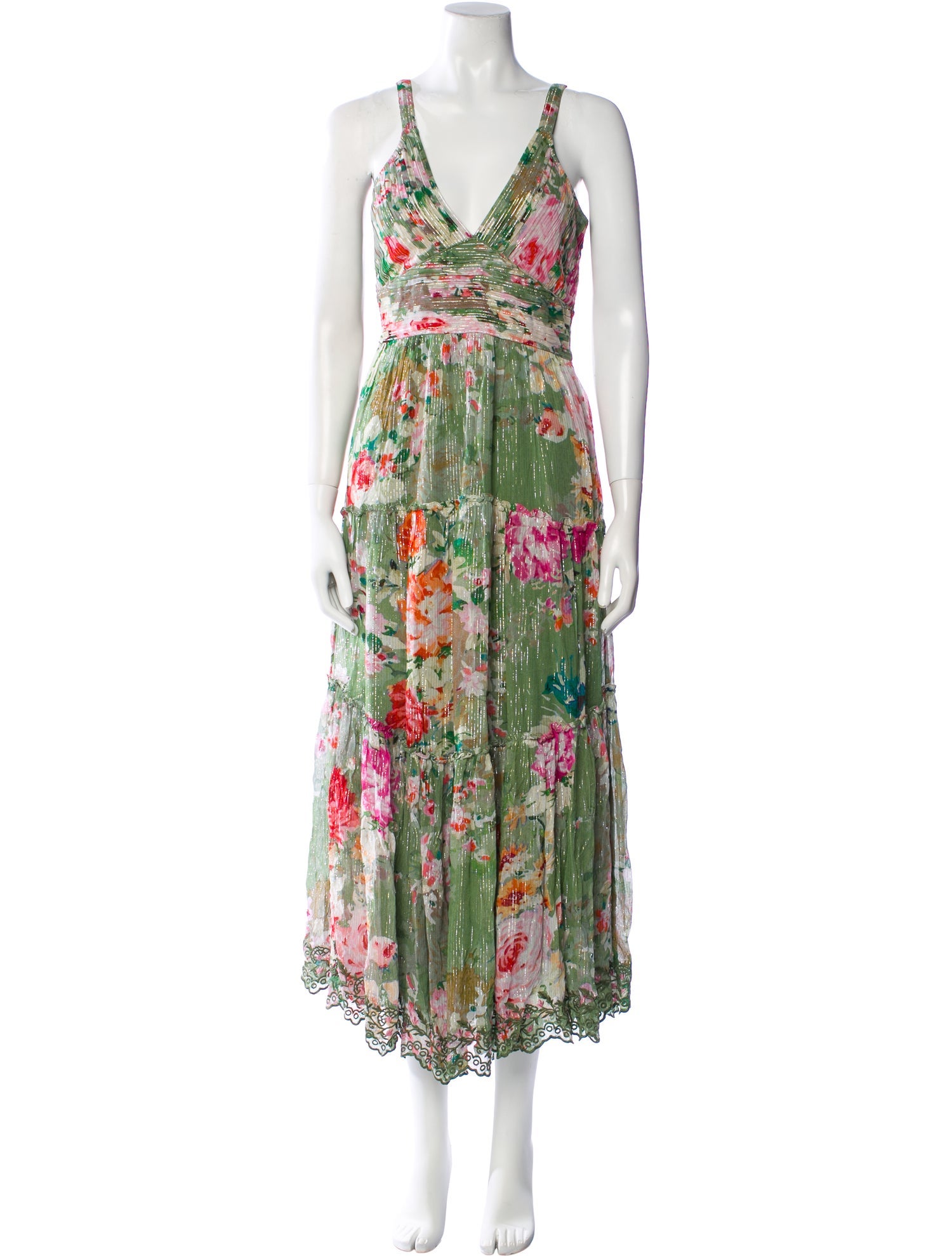 Hemant and Nandita Floral Print Long Dress