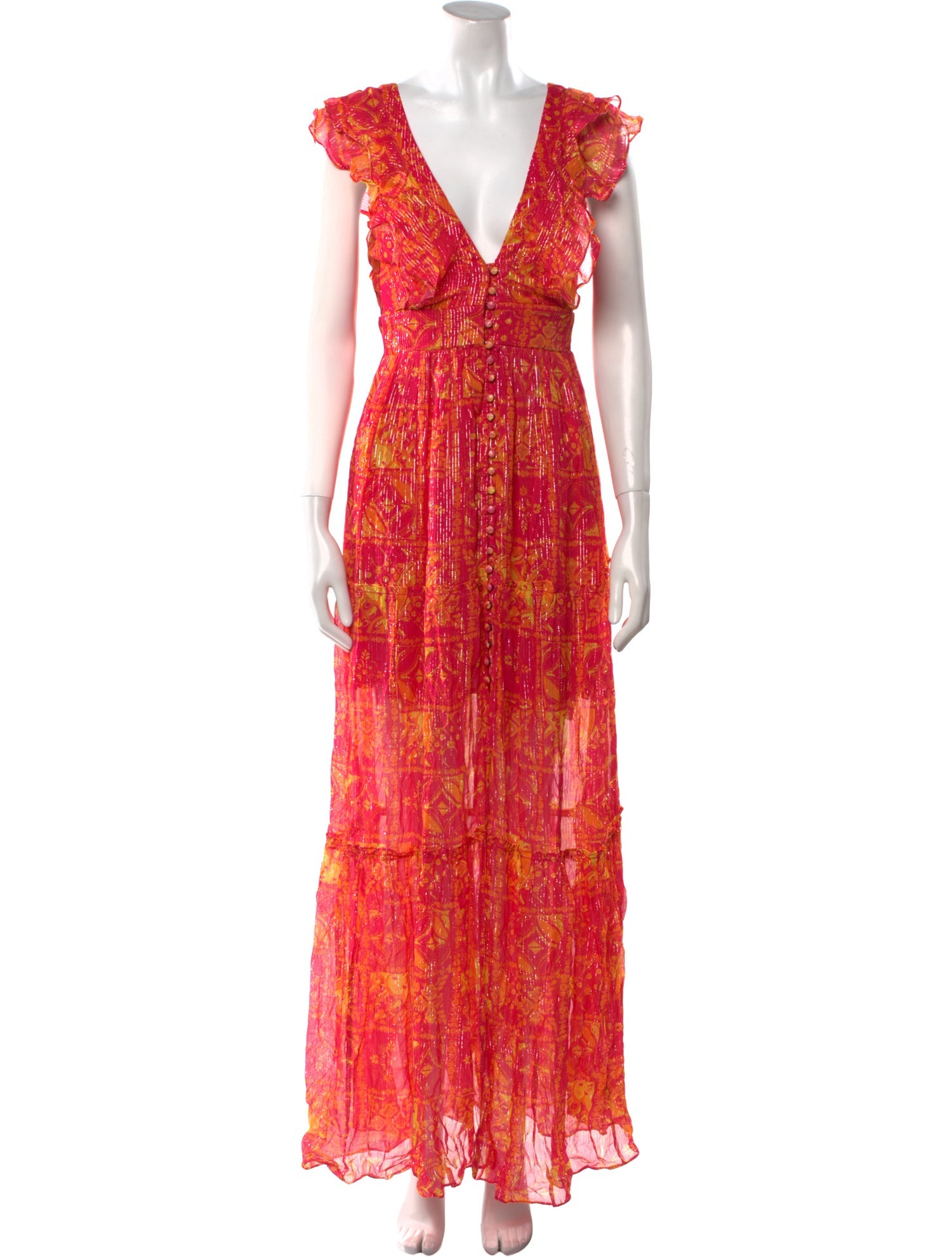 Hemant and Nandita Printed Long Dress