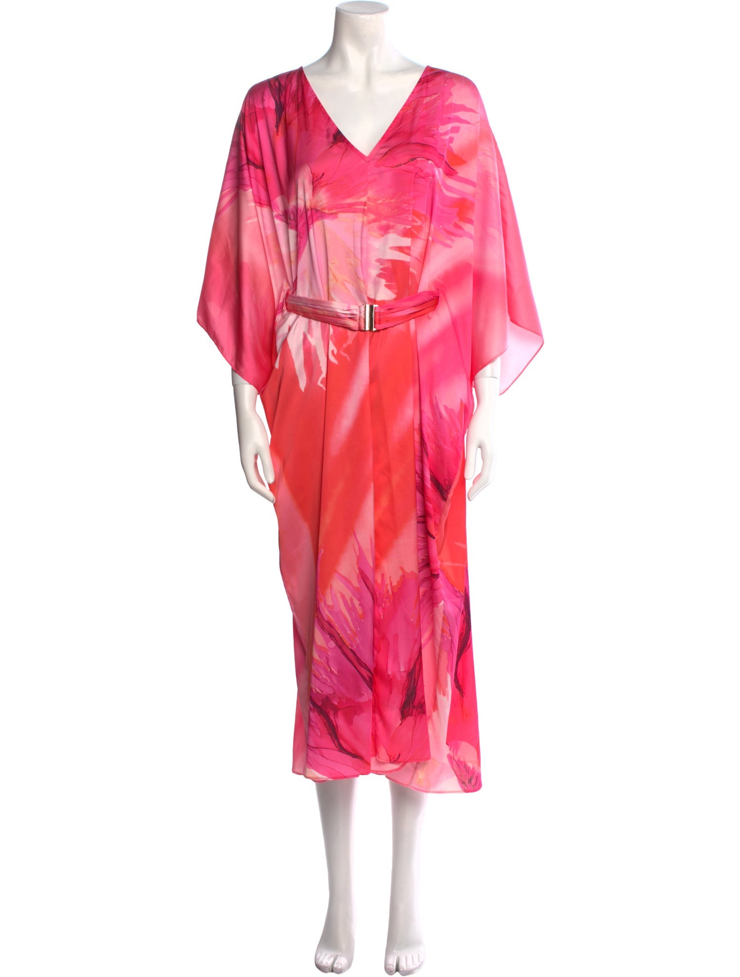 Hemant and Nandita Tie-Dye Print Midi Length Dress