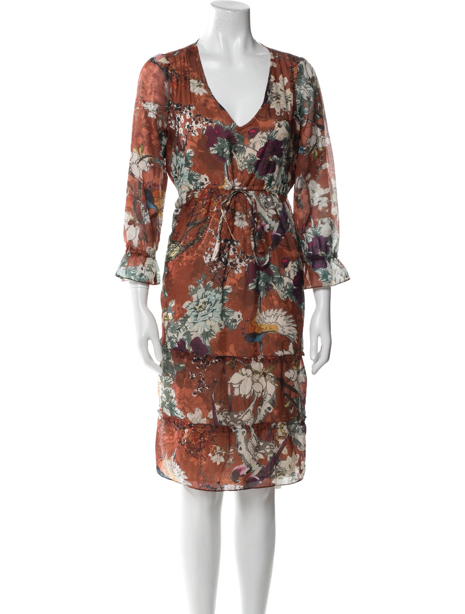 Hemant and Nandita Printed Knee-Length Dress