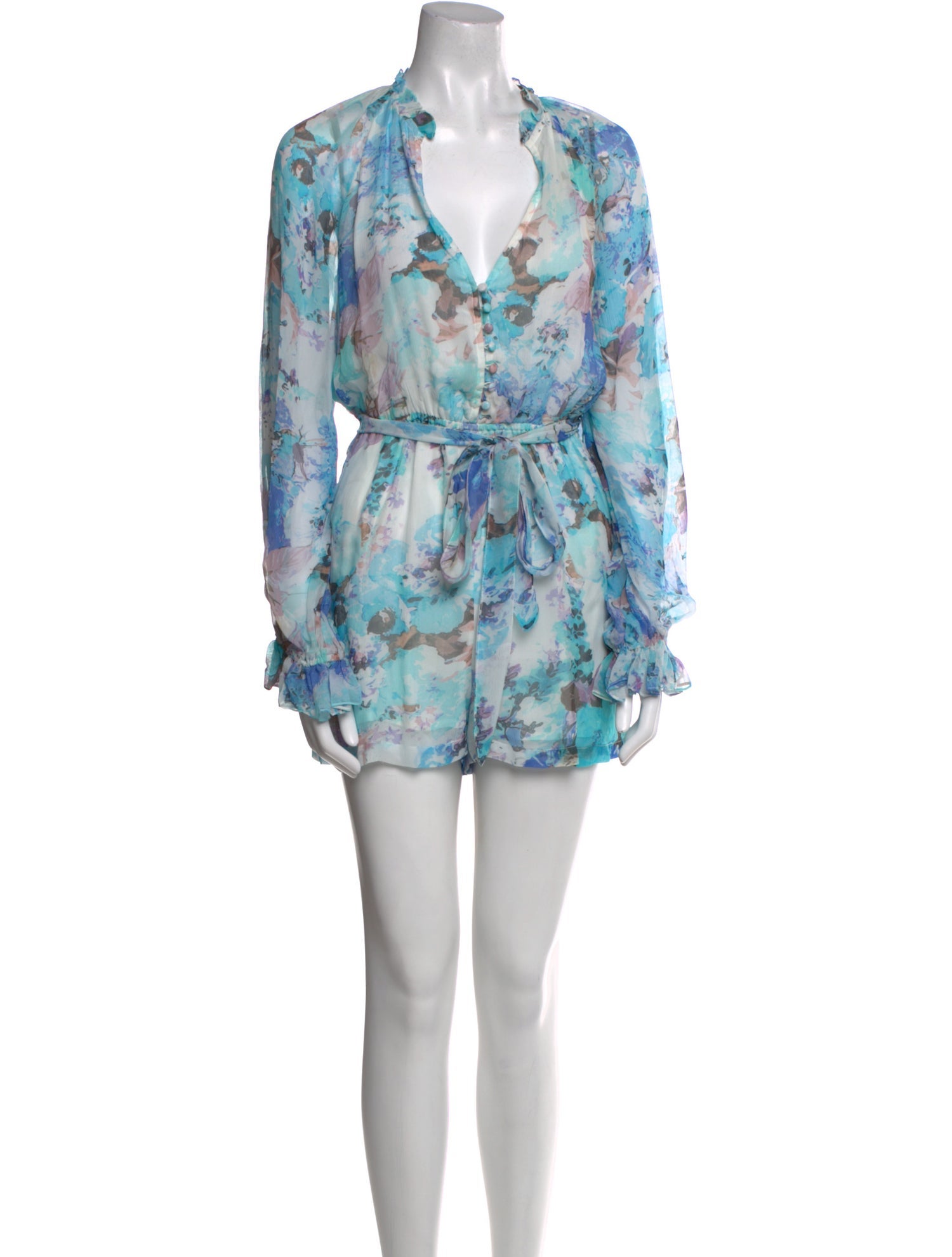 Hemant and Nandita Floral Print Romper