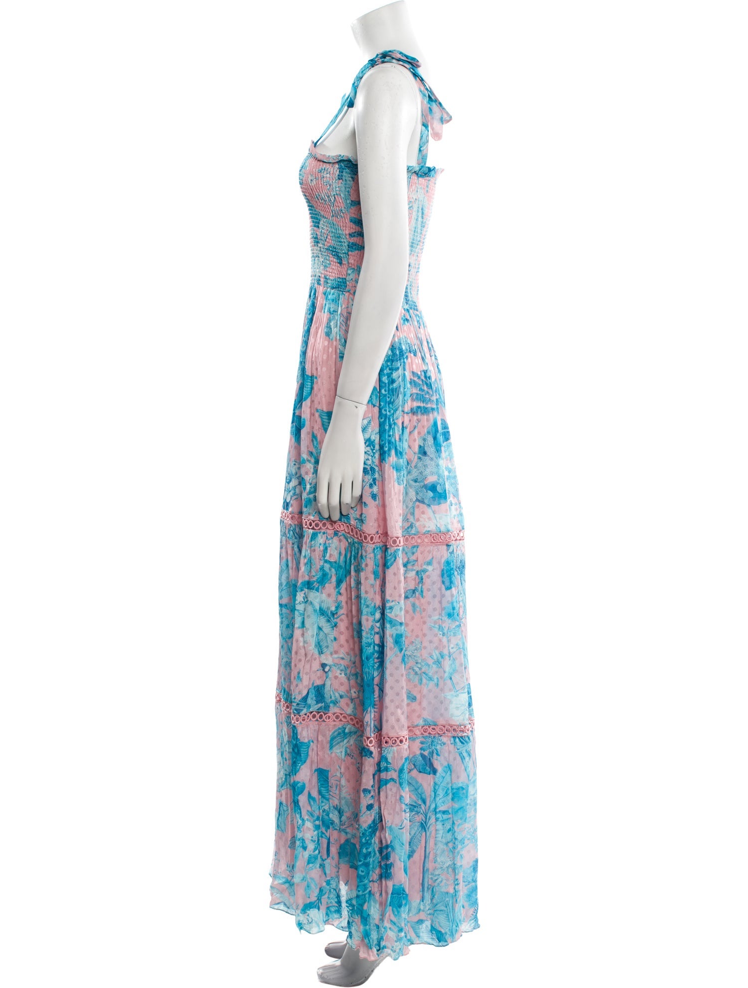Hemant and Nandita Floral Print Long Dress