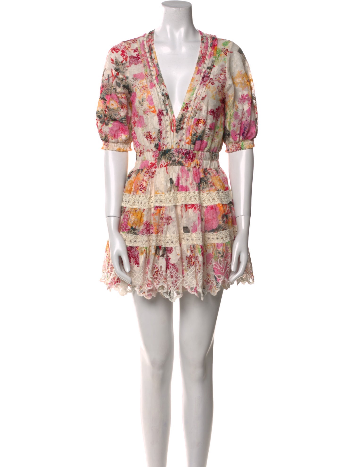 Hemant and Nandita Floral Print Mini Dress