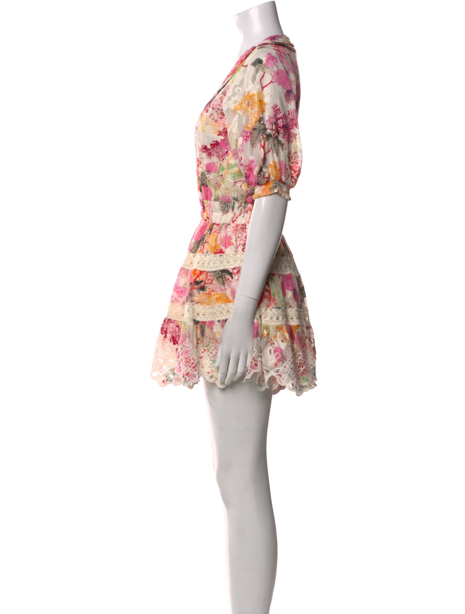 Hemant and Nandita Floral Print Mini Dress