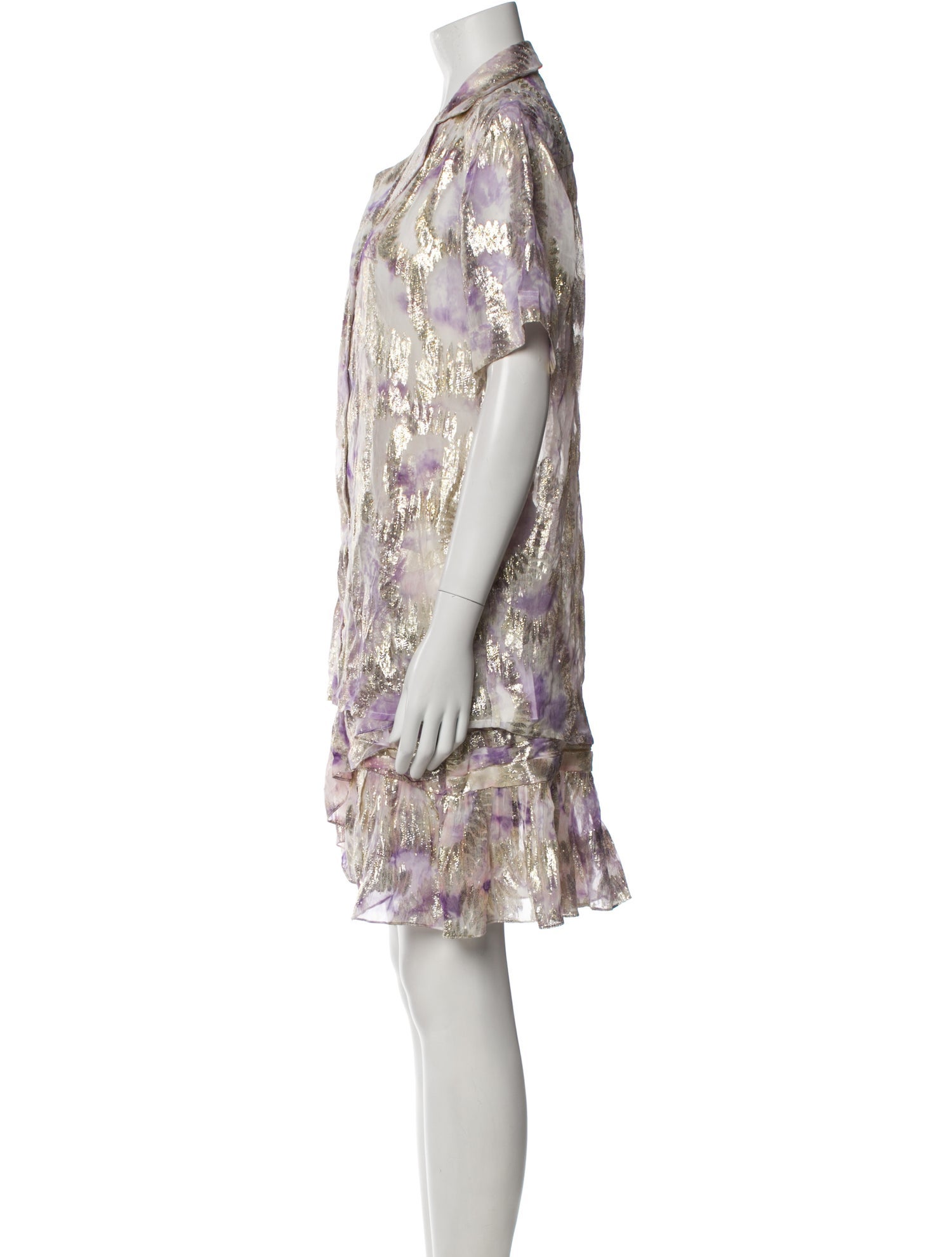 Hemant and Nandita Printed Ruffle Embellishment Skirt Set