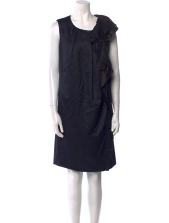 Hamaji Silk Knee-Length Dress