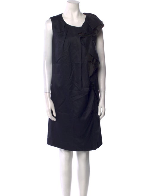 Hamaji Silk Knee-Length Dress