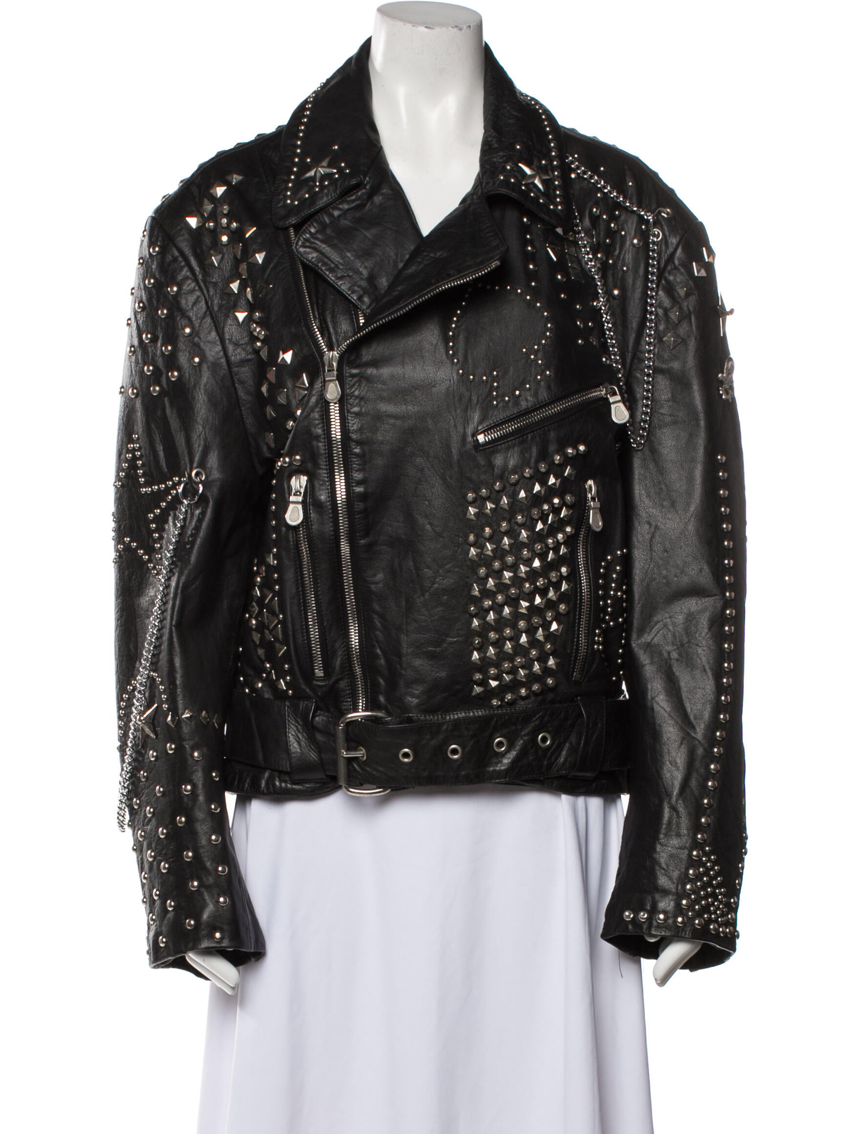 ジャケット・アウター KATHARINE HAMNETT ''Archives'' Leather 00s KATHARINE HAMNETT leather zip-up jacket archive | 余暇。
