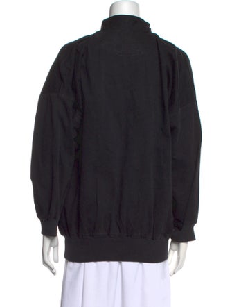 Katharine Hamnett London Mock Neck Long Sleeve Sweatshirt