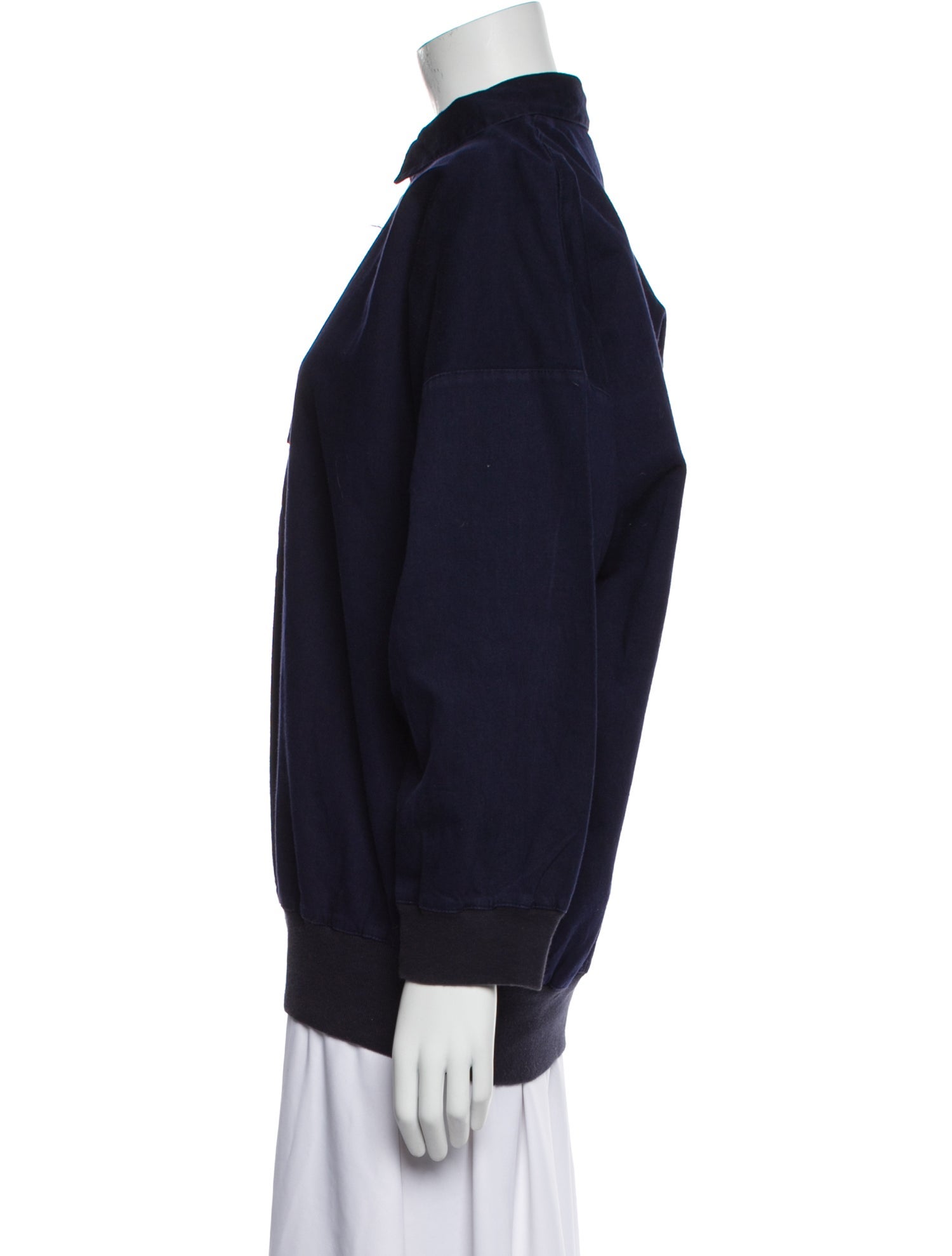 Katharine Hamnett London Mock Neck Long Sleeve Sweatshirt