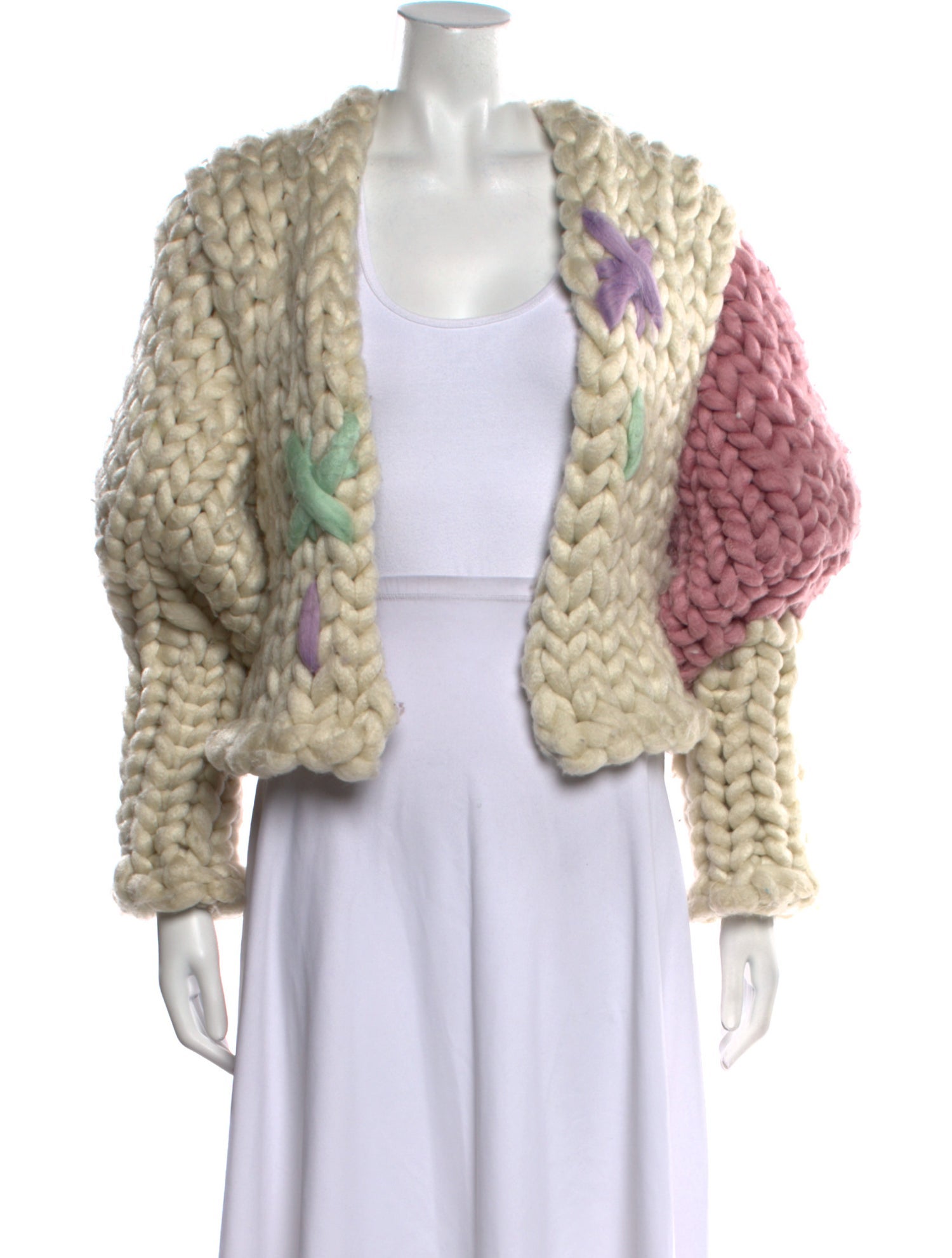 Hope Macaulay Patterned Open Front Sweater