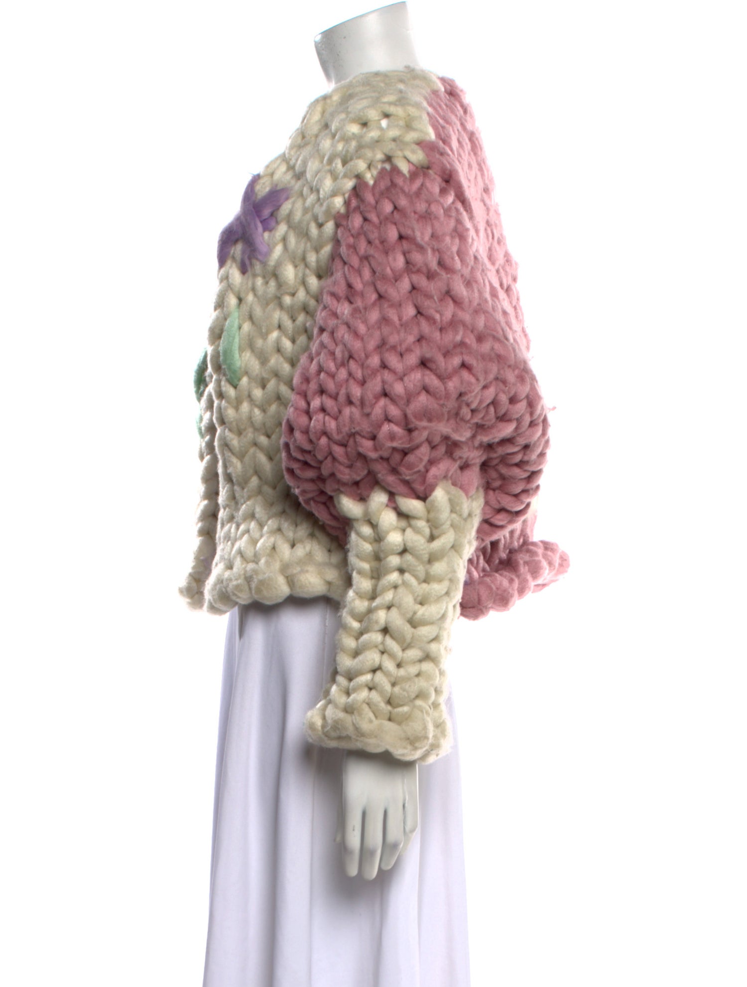 Hope Macaulay Patterned Open Front Sweater