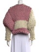 Hope Macaulay Colorblock Pattern Open Front Sweater